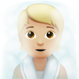 사우나 하는 사람: 연한 갈색 피부
