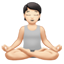 가부좌한 사람: 하얀 피부