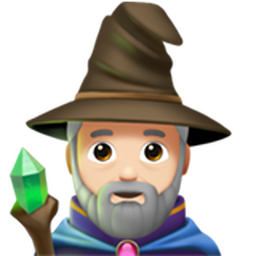man mage: light skin tone