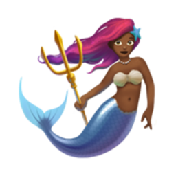 mermaid: medium-dark skin tone