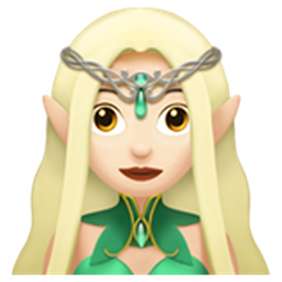 woman elf: light skin tone