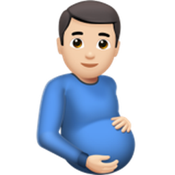 임신한 남자: 하얀 피부