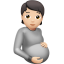 임신한 사람: 하얀 피부