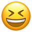 눈웃음짓는 얼굴