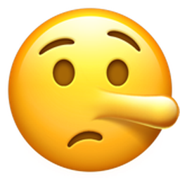 거짓말하는 얼굴