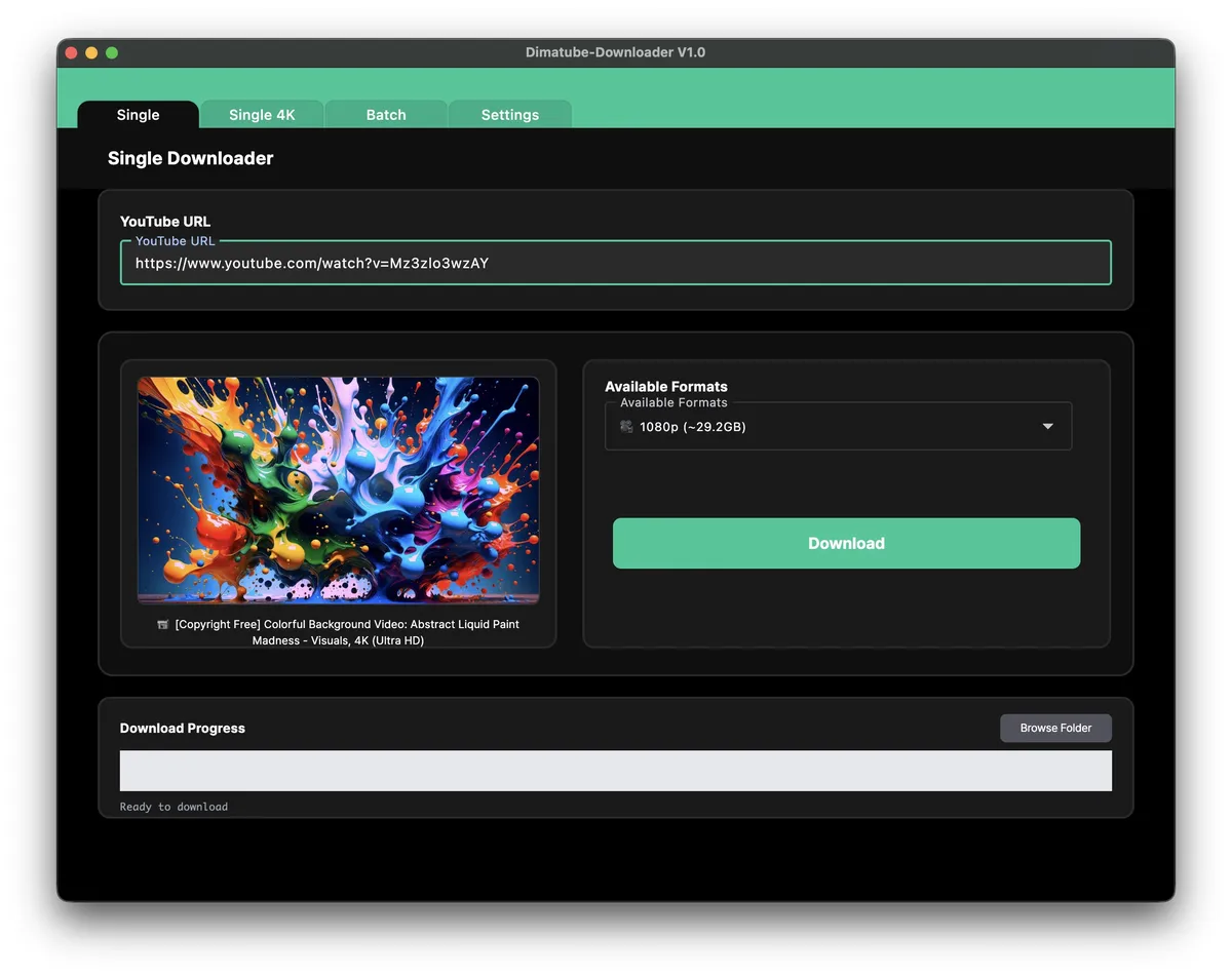 Dimatube Downloader